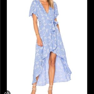 Devlin Pax Wrap Dress in Cornflower